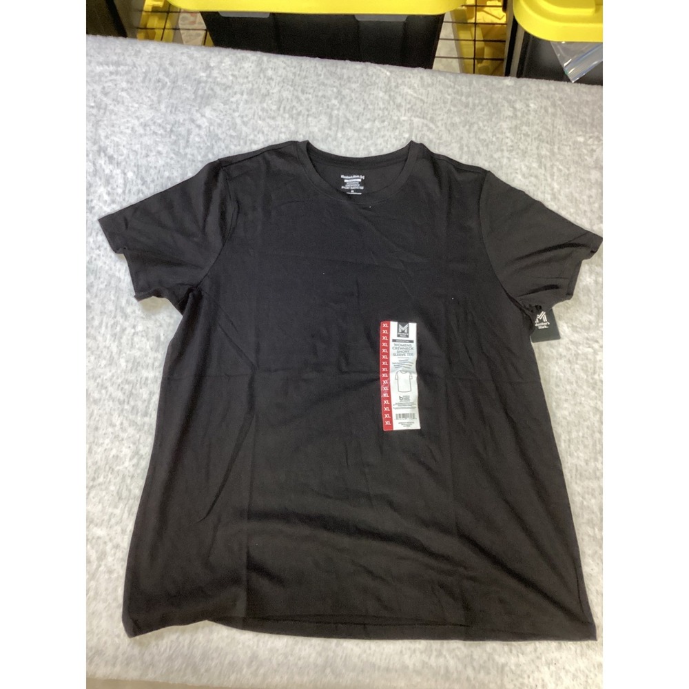 Member's Mark Essential Womens Crewneck Short Sleeve Tee Black XL MM23423.